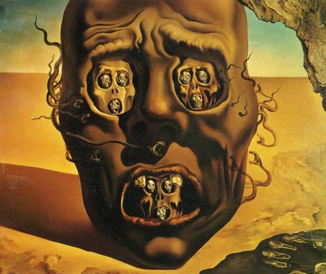 Le visage de la guerre - Salvador Dali